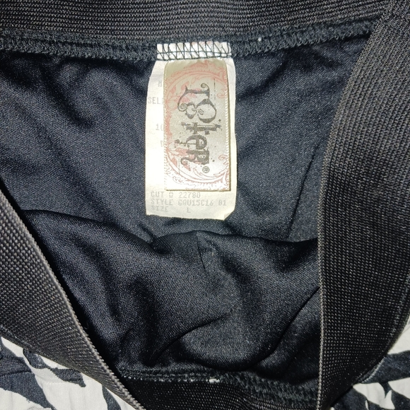 Vintage black and white zebra skirt - Picture 2 of 2